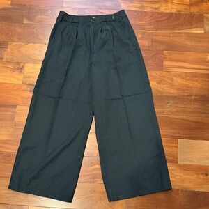 Classic Wide-Leg Women's Pants - Black